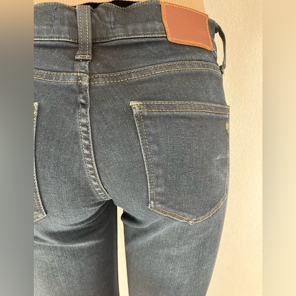 MADEWELL skinny skinny CROP dark BLUE denim JEANS w/stretch VERY NICE! - Picture 5 of 13